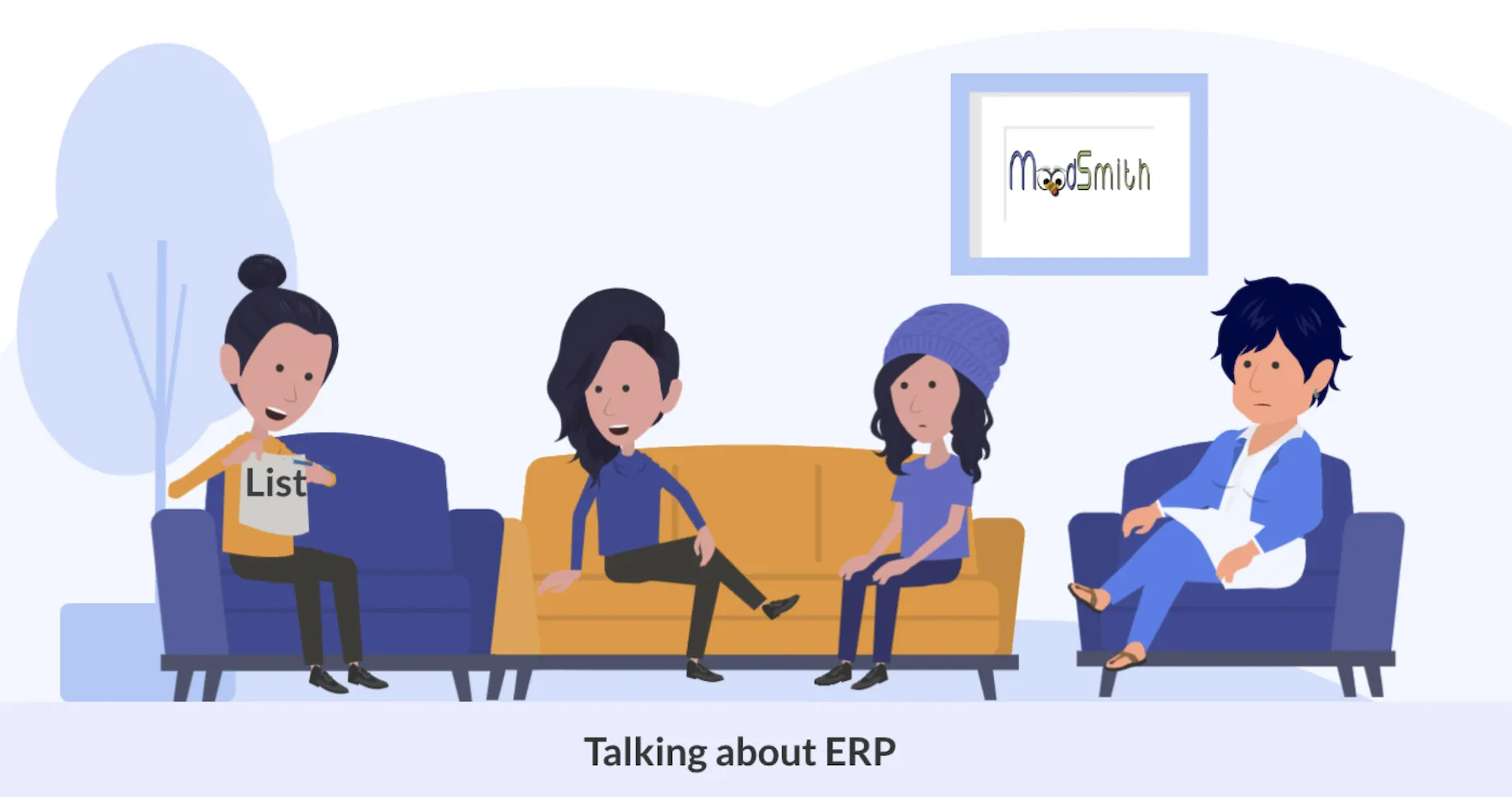 4 women talking about ERP